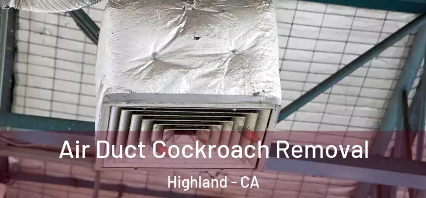 Air Duct Cockroach Removal Highland - CA