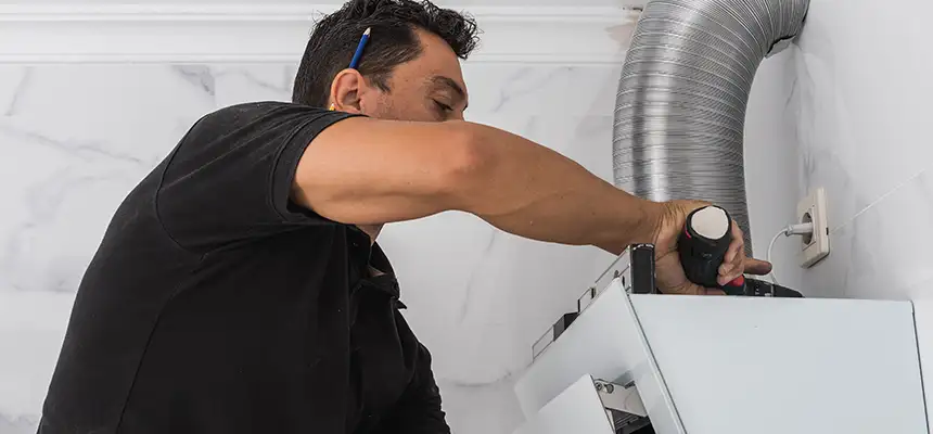 Precision In-wall Dryer Vent Cleaning & Rerouting Corrections in Highland, CA